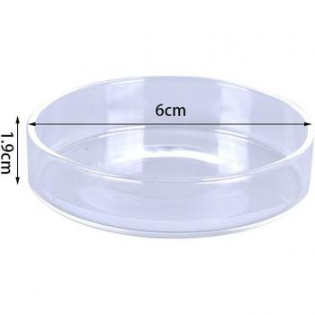 Runde Fütterungsschale aus Glas für Aquarien