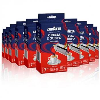 Lavazza Crema y Gusto Clásico Café Molido Natural 10x250 g