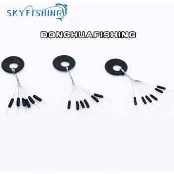 120PCS/20set Highly Commend S M L Black Rubber Fishing Float