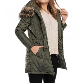 Fermata Fiere Pantaloni Donna XL Cbn22442, zip fissata, imbottitura sportiva in Khaki L