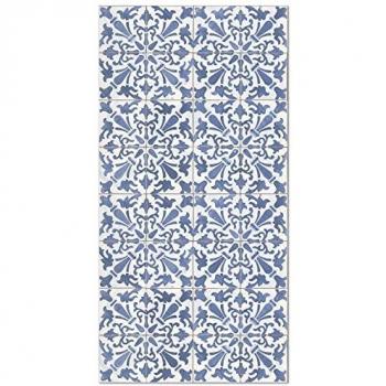 Carreaux de Vinyle Bleu – Tapis Polyvalent 80×150 cm