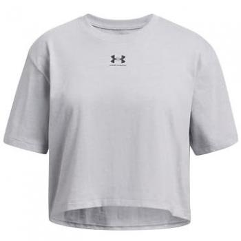 Camiseta Gris Under Armour Rival SS Niña