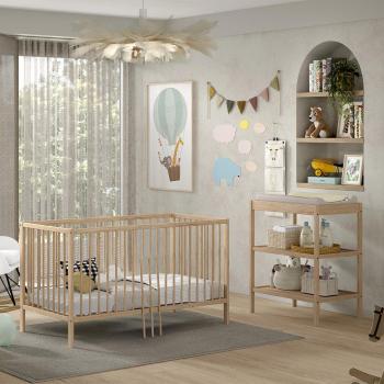 Ensemble Lit Bébé et Table à Langer Vipack - Meryl - 124,4 x 65,4 x 84,4 cm