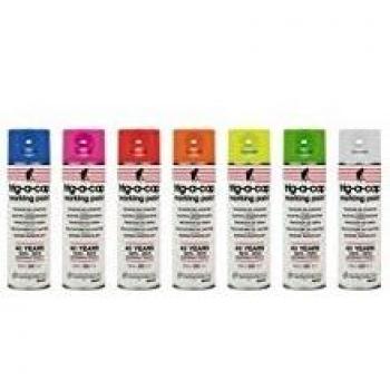 Spray de marquage orange fluo 500 ml (lot de 12)