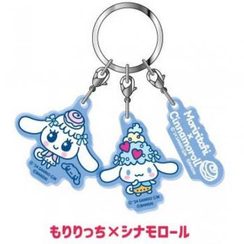 Sanrio Triple Acrylic Keychain – Tamagotchi, Moriricchi und Cinnamoroll