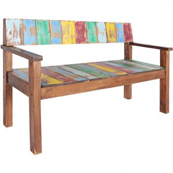 VidaXL Vintage Style Solid Wood Bench 115 cm