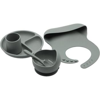 BPA-Free Silicone Baby Feeding Set with Bowl and Bibs