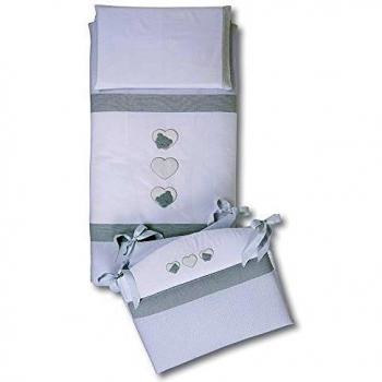 Completo Piumone Bianco con Paracolpi Lovely