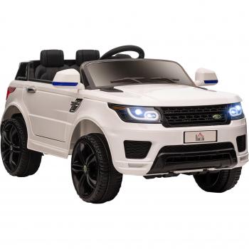Auto elettrica bambini 3-6 anni Homcom telecomando LED bianco