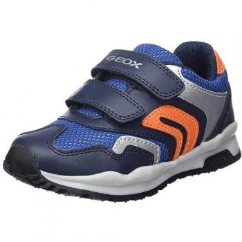 Geox J Pavel A Boys' Navy Orange Trainers
