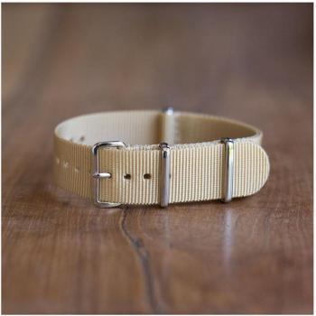 Correa de Reloj Nylon Beige 18mm