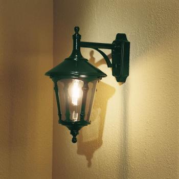 Konstsmide Virgo Down 568-600 Außenwandleuchte Energiesparlampe, LED E27 100 W Grün