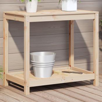 VidaXL Planting Table with Shelf 82.5x50x75 cm Solid Wood Pine