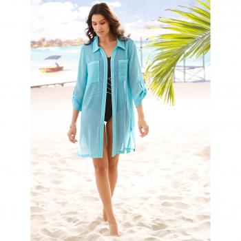FEEL GOOD Blusenkimono in Aquamarin – Damen 40/42