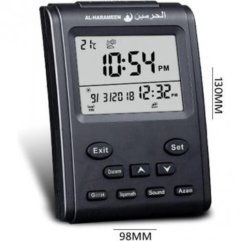 Reloj Azan con calendario islámico y alarma de Fajr