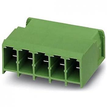 Conector macho COMBICON PC 3 vías ángulo 90° para soldar, paso 7.62 mm
