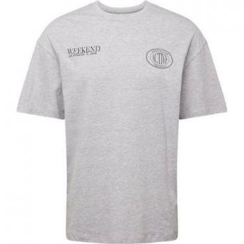 Jack & Jones Oversize-T-Shirt „Wochenende in Grau