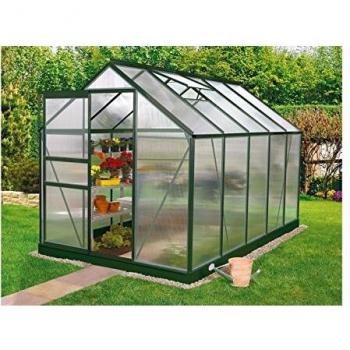 EPH Vitavia Gewächshaus Venus 6200 6,2 m² HKP 6 mm Smaragd pulverbeschichtet