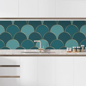 Sticker de Crédence Cuisine - Motif Chic - 70x70 cm
