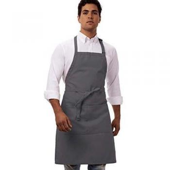 Colour by ChefWorks Adjust-A-Bib Apron in Grey