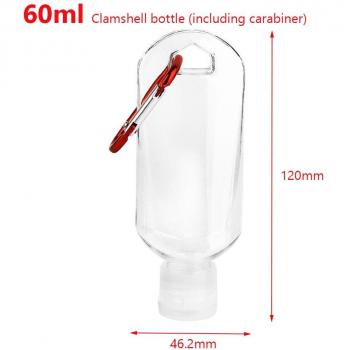 Refillable Leather Keychain Bottle Holder