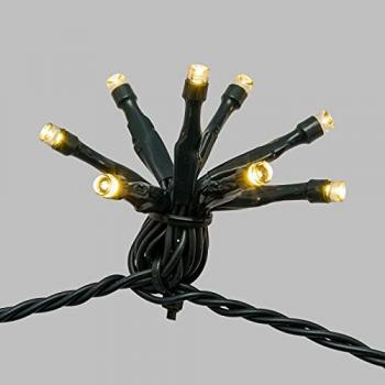 LOTTI - Catena luminosa 40 ciuffi led luce calda 16 mt Luci Natale