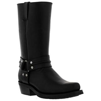 Black Renegade Hi Western Leather Boots – Unisex, Size 7