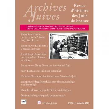 Archives juives, vol. 55, n.1, 2022