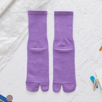 Unisex Gekämmte Baumwolle Teilt Zehe Socken, Harajuku Style