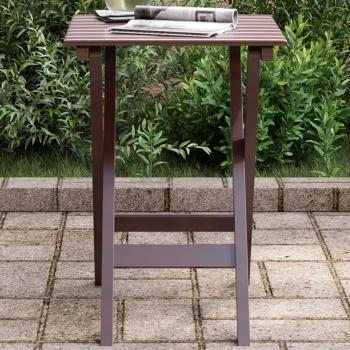 VidaXL Klappbarer Gartentisch Braun Massivholz Pappel