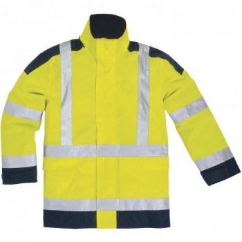 Delta Plus - Parka Alta Vis. Polies. Spalmato Pu Giallo Fluo-blu Tg Xl