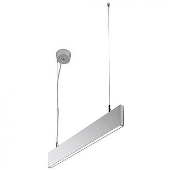 SAXBY LIGHTING Saxby Kingsley - Pendant 600mm 25W Silver Anodised & Frosted