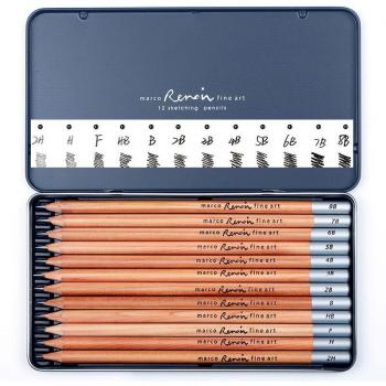Marco Artist Sketch Drawing Pencil Set - 12 Pcs