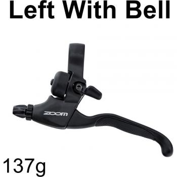 ZOOM Aluminum Alloy V Brake Lever with Bell for 22.2mm Handlebar