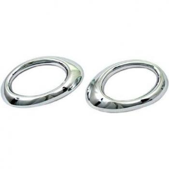 Oval Chrome Fog Light Trim for Mercedes Benz W164 ML Class 06-08