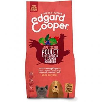 Lot Edgard & Cooper pour chien - Senior poulet, saumon sans céréales (2 x 2,5 kg)