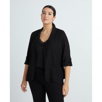 Blazer en lin femme 3/4 Vero Moda Curve Jesmilo