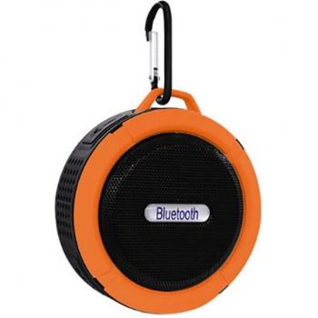 Waterproof Bluetooth Portable Subwoofer Speaker with Carabiner - Dust-Proof Wireless Sound Box