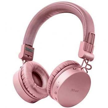 Auriculares Bluetooth Trust Tones Plegables Rosa