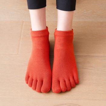 Breathable Five-Toe Yoga Socks for Women - Anti-Slip Cotton Slippers for Fitness