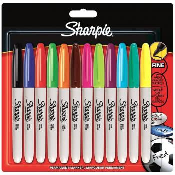 Sharpie Fine‑Tip Marker Pack – 12 Stück, farblich abgestimmt