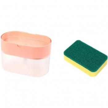 Boîte d'éponge double couche + distributeur savon