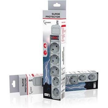 SPG3-B-10C base múltiple 3 m 5 salidas AC Gembird SPG3-B-10C