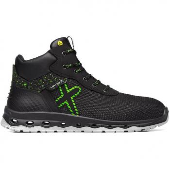 Exena Saturn S3 ESD SRC Scarpe Alte Antinfortunistiche Nero Verde 45