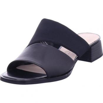 Zapato Mulo Caprice Negro en Cuero Sintético con Suela de Bloque - 42