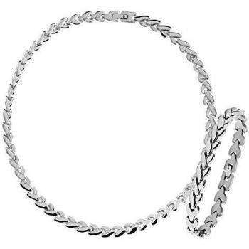 Damen Silber-Schmuckpaket: Kette & Armband aus Edelstahl