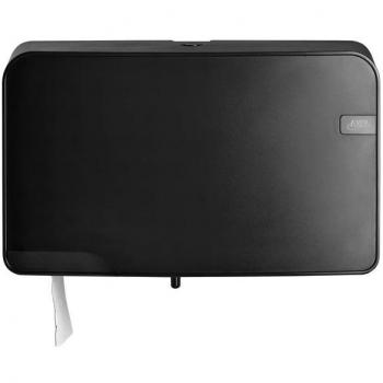 Quartz Toiletrolhouder mini duo jumbo zwart
