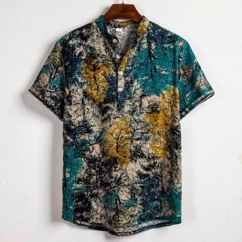 Camisa informal hawaiana para hombre