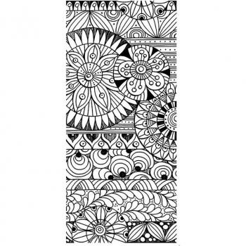4 x 8.6 Zentastic Clear Scrapbook Stamps – 25‑Pack