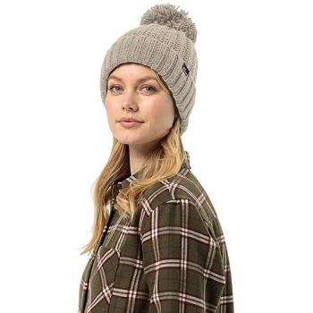 Berretto Donna Jack Wolfskin Highloft Knit Grigio - M